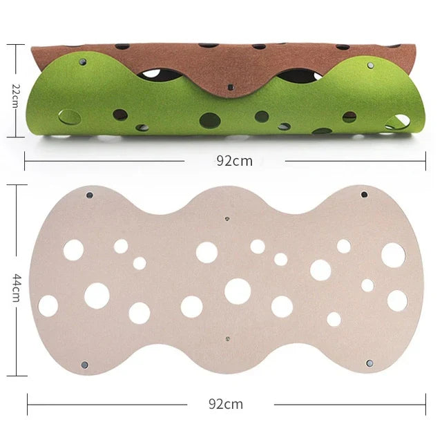 Wir präsentieren den Katzentunnel aus Filz zum Selbermachen!