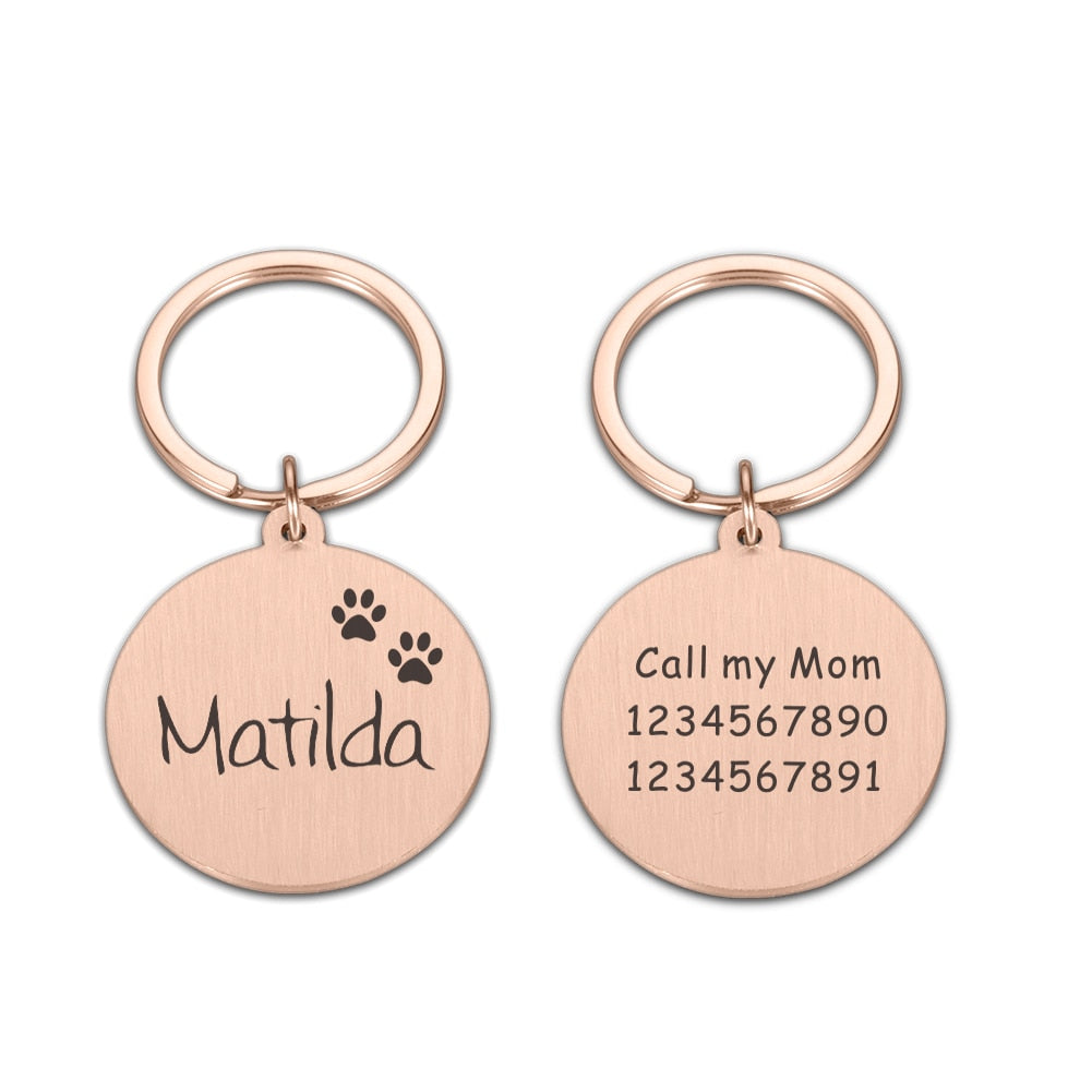 Personalisierter Hundeanhänger doppelseitig