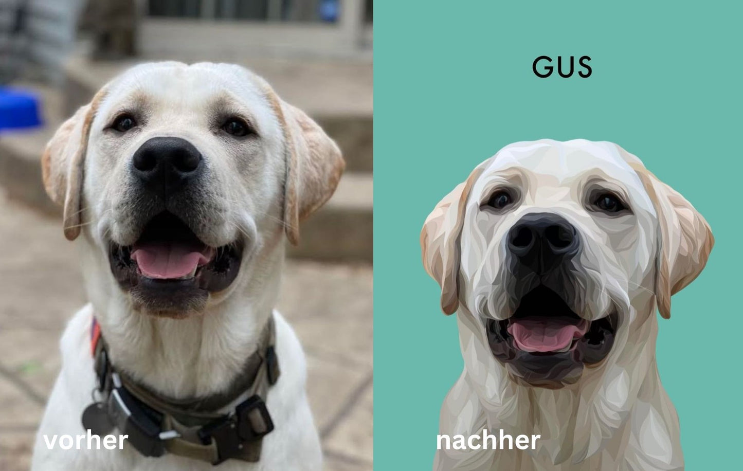 Personalisiertes Haustier Portrait