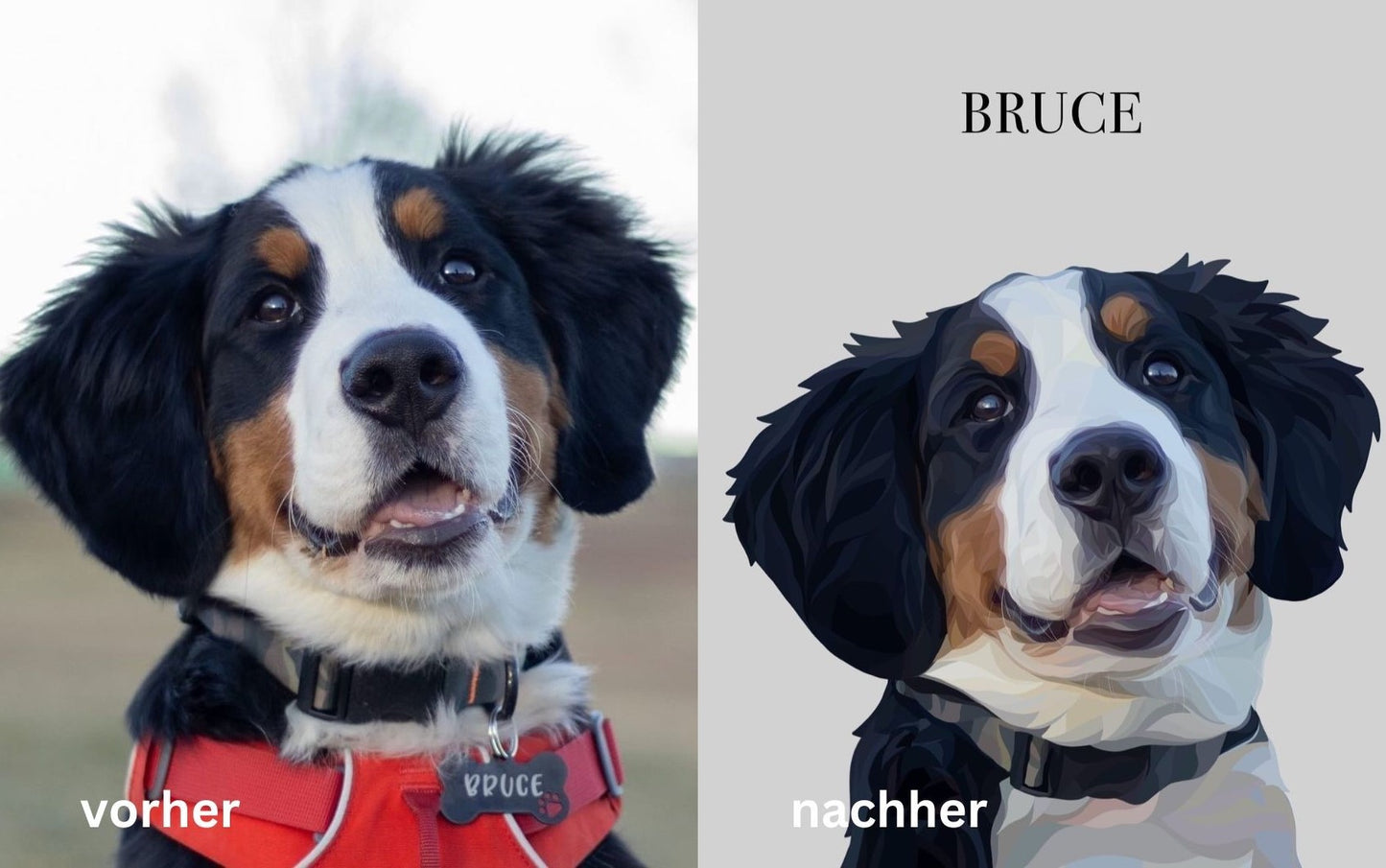 Personalisiertes Haustier Portrait